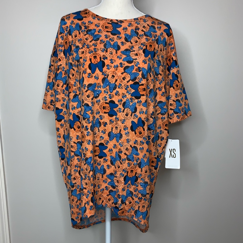 Lularoe Orange Disney Minnie Irma XS NWT - Picture 1 of 7
